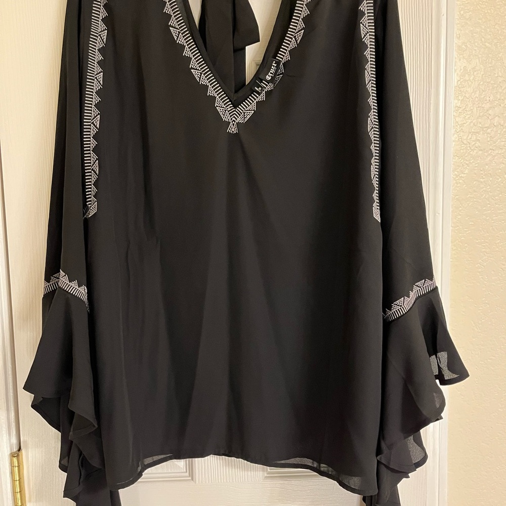 Cruel Girl Black Blouse Top